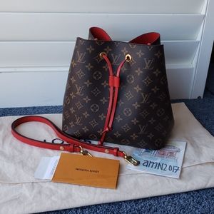 LOUIS VUITTON Monogram Neo Noe Red / Poppy